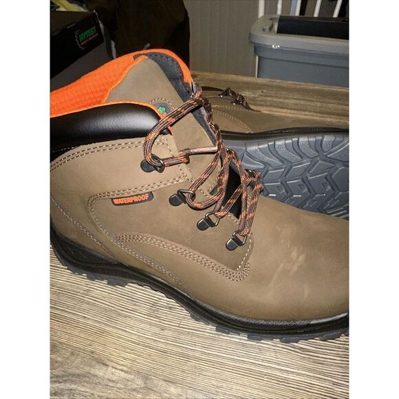 Hytest DA 6" Knox WP ST EH Brown Steel Toe Boots. Size 12W. Waterproof. NWT. - Picture 2 of 9